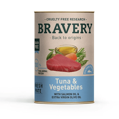 Bravery Lata Tuna and Vegetables Adult Dog 290gr
