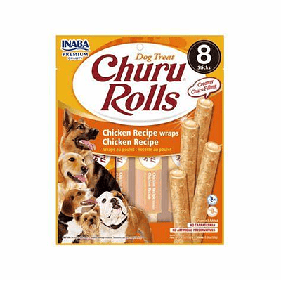 Churu Rolls Dog Chicken Wraps Snack Perros
