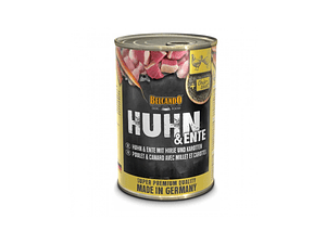 BELCANDO® POLLO, PATO CON MIJO Y ZANAHORIA Alimento húmedo perros