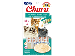 Inaba Churu Snack Chicken with Crab 56gr 4 un
