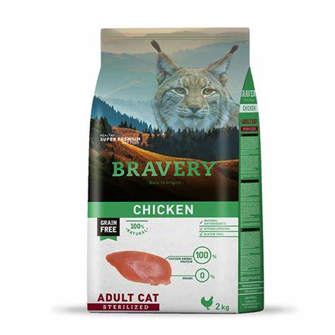 BRAVERY ADULT CAT STERILIZED CHICKEN 1
