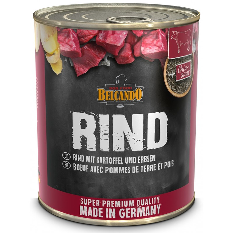 Belcando Rind Lata Ternera con Patatas y Guisantes Alimento Húmedo perros 1