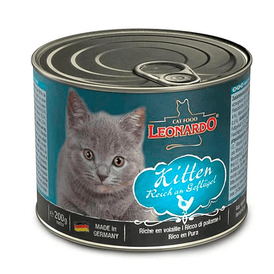 Leonardo Lata Kitten Pollo Alimento Húmedo