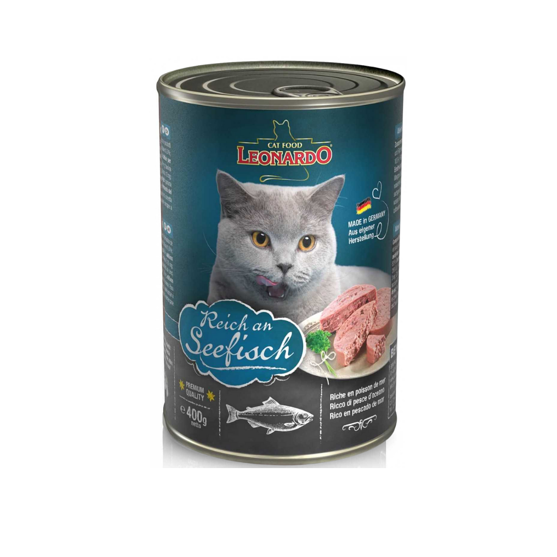 Leonardo Lata Adulto Pescado Alimento Húmedo 2