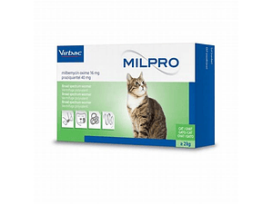 Virbac MilPro 2 Kg o más Antiparasitario interno para Gatos