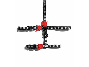 ZeeCat Harness & Leash SKULL Talla única