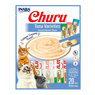 Inaba Churu Tuna Varieties 20 Tubos Snack