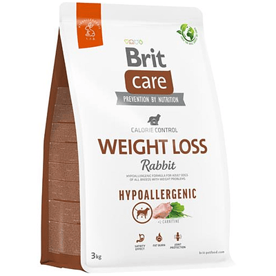 BRIT CARE DOG HYPOALLERGENIC WEIGHT LOSS RABBIT 3KG