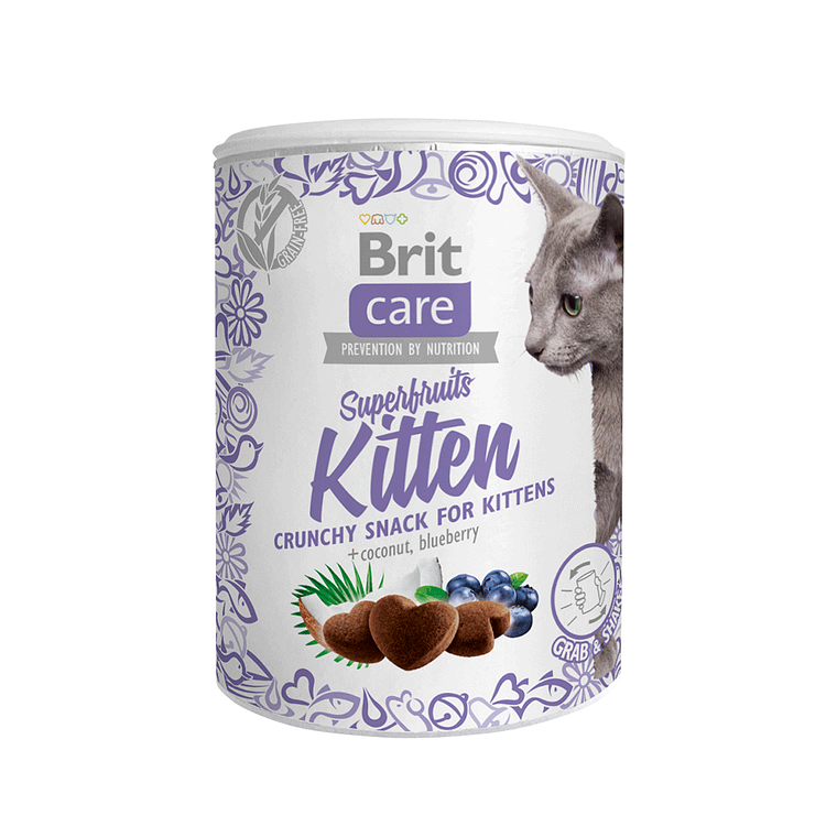 BRIT CARE CAT SNACK SUPERFRUITS KITTEN 100G 1
