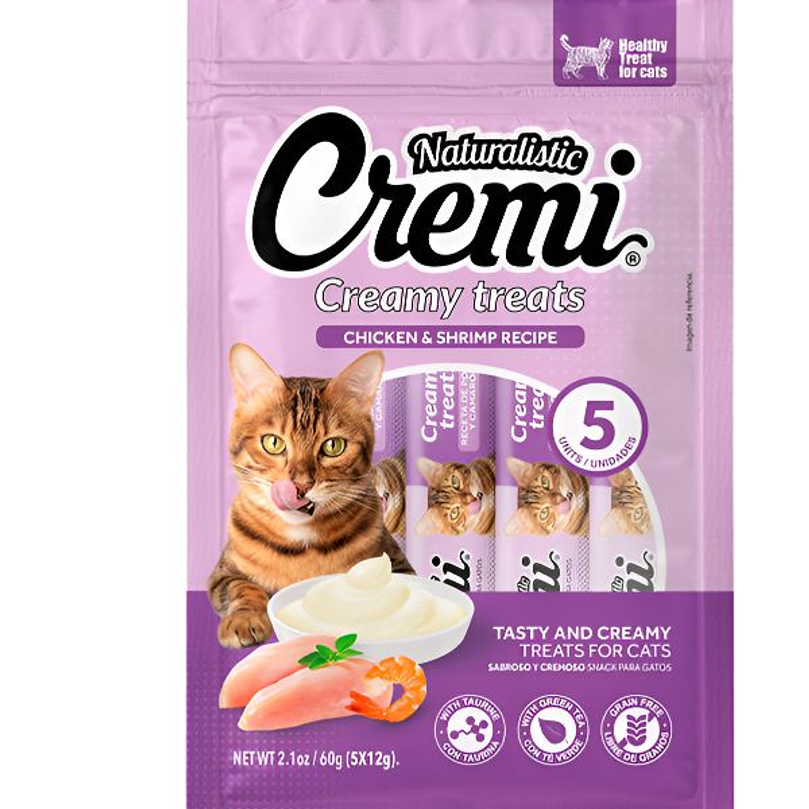 NATURALISTIC CREMI CHICKEN & SHRIMP RECIPE 5 SACHET 1