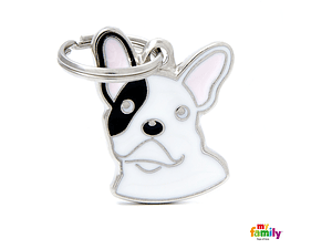 MY FAMILY PLACA ID BULLDOG FRANCÉS MARRÓN