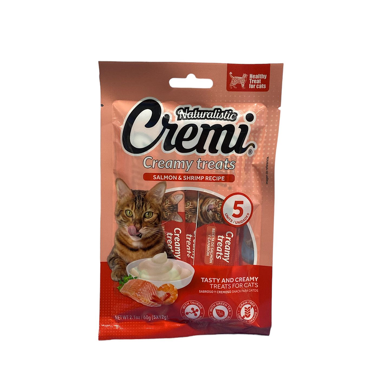 NATURALISTIC CREMI SALMON & SHRIMP RECIPE 5 SACHET 1