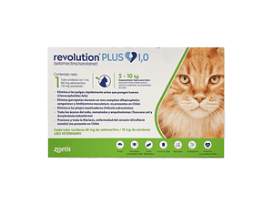 Zoetis Revolution Plus 1ml 5 a 10KG Antiparasitario Gatos