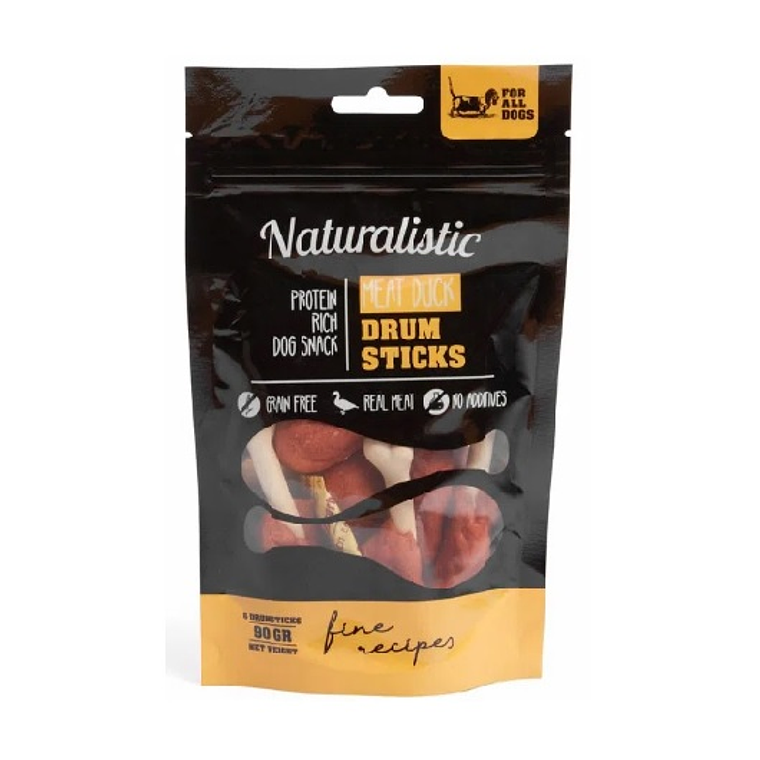 Naturalistic Drum Sticks Snack para perros 1