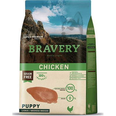 BRAVERY PUPPY LARGE/MEDIUM CHICKEN 