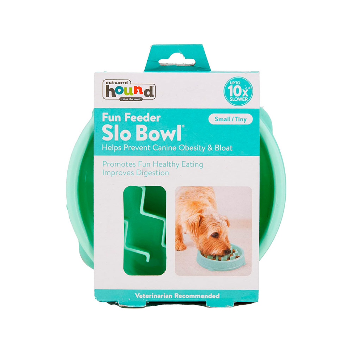 Outward Hound - Comedero Lento S Menta 1