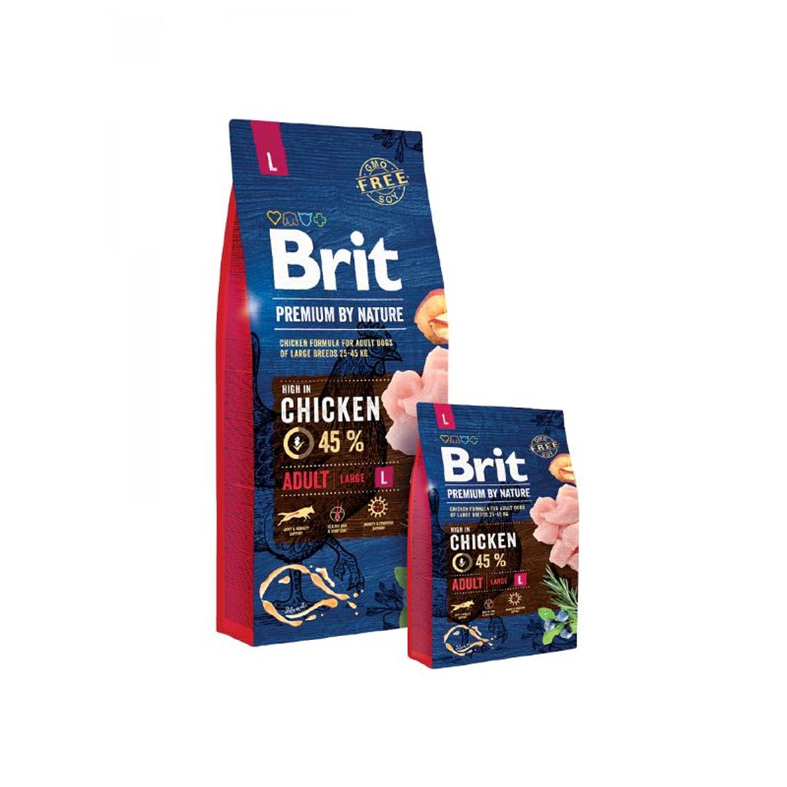 BRIT PREMIUM BY NATURE ADULT LARGE 15 KG 1