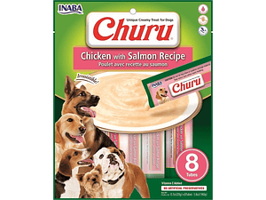 INABA CHURU DOG CHICKEN WITH SALMON 8 TUBOS 20GR