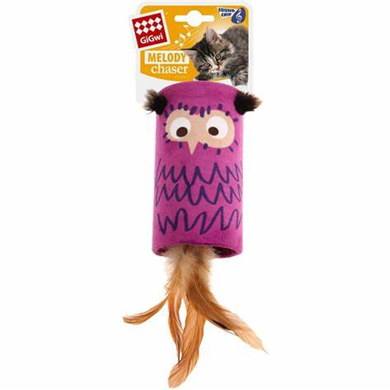 GIGWI MELODY CHASER TUBE/FEATHER BUHO 1