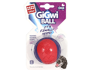 GIGWI PELOTA SQUEAKER M ROJO/MORADO