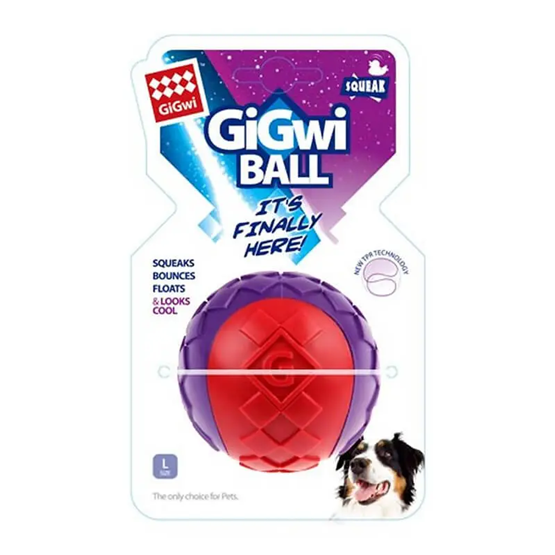 GIGWI PELOTA SQUEAKER L  1