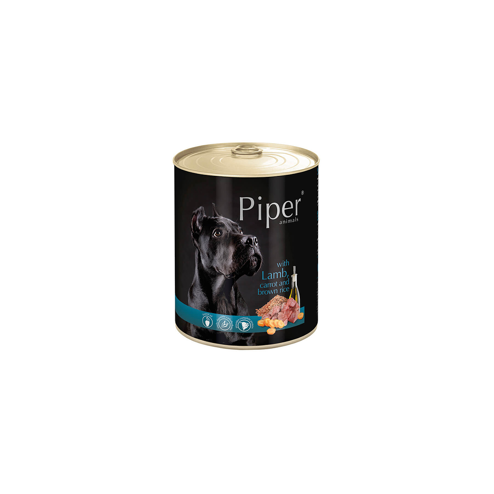 PIPER DOG LATA 800GR CORDERO ZANAHORIA Y ARROZ INTEGRAL