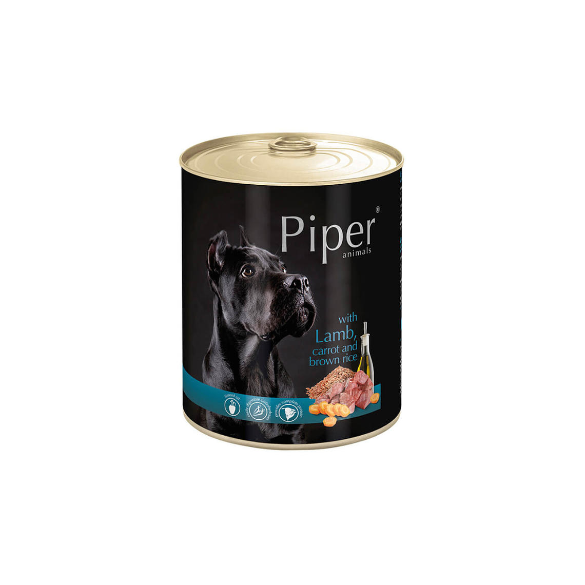 PIPER DOG LATA 800GR CORDERO ZANAHORIA Y ARROZ INTEGRAL 1