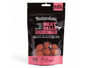 NATURALISTIC MEATBALLS SALMON AND SWEET POTATO 100GR 