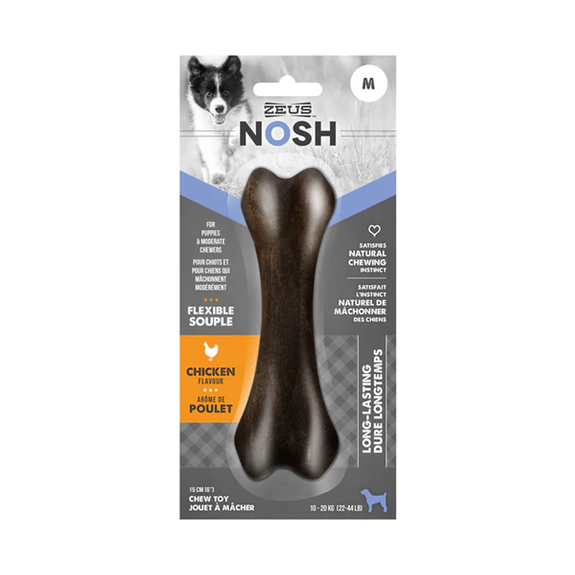 Zeus Nosh Hueso Flex Cachorro Pollo 2