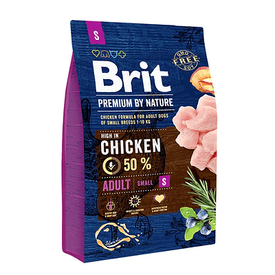 BRIT PREMIUM BY NATURE ADULT SMALL 3KG