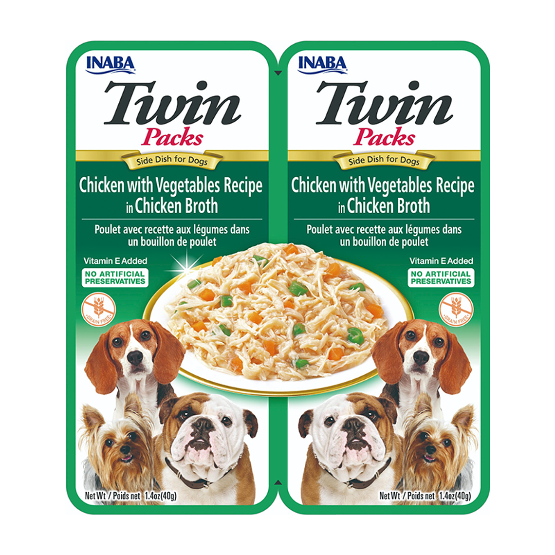 Twins Packs Chicken with Vegetables Recipe Perro 1