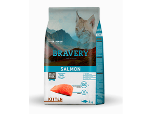 BRAVERY KITTEN SALMON 2KG