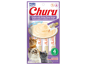 Inaba Churu Snack Chicken with Shrimp 56gr 4 un