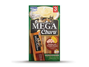 Inaba Megachuru snack Dog Chicken 48gr 3 tubos.