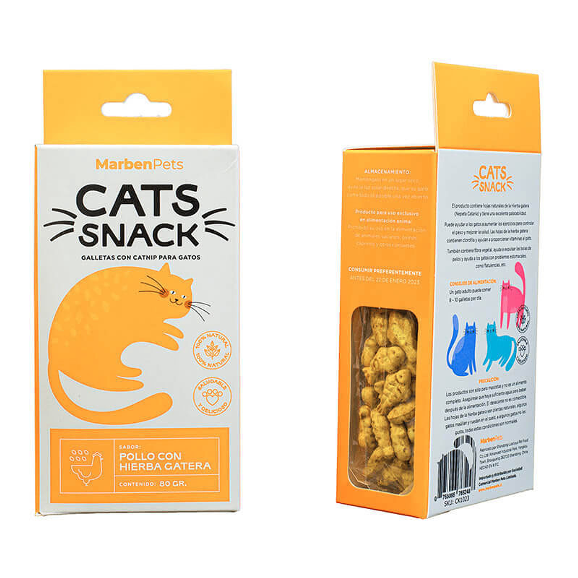 CATS SNACK Galletas de Pollo con hierba gatera 1