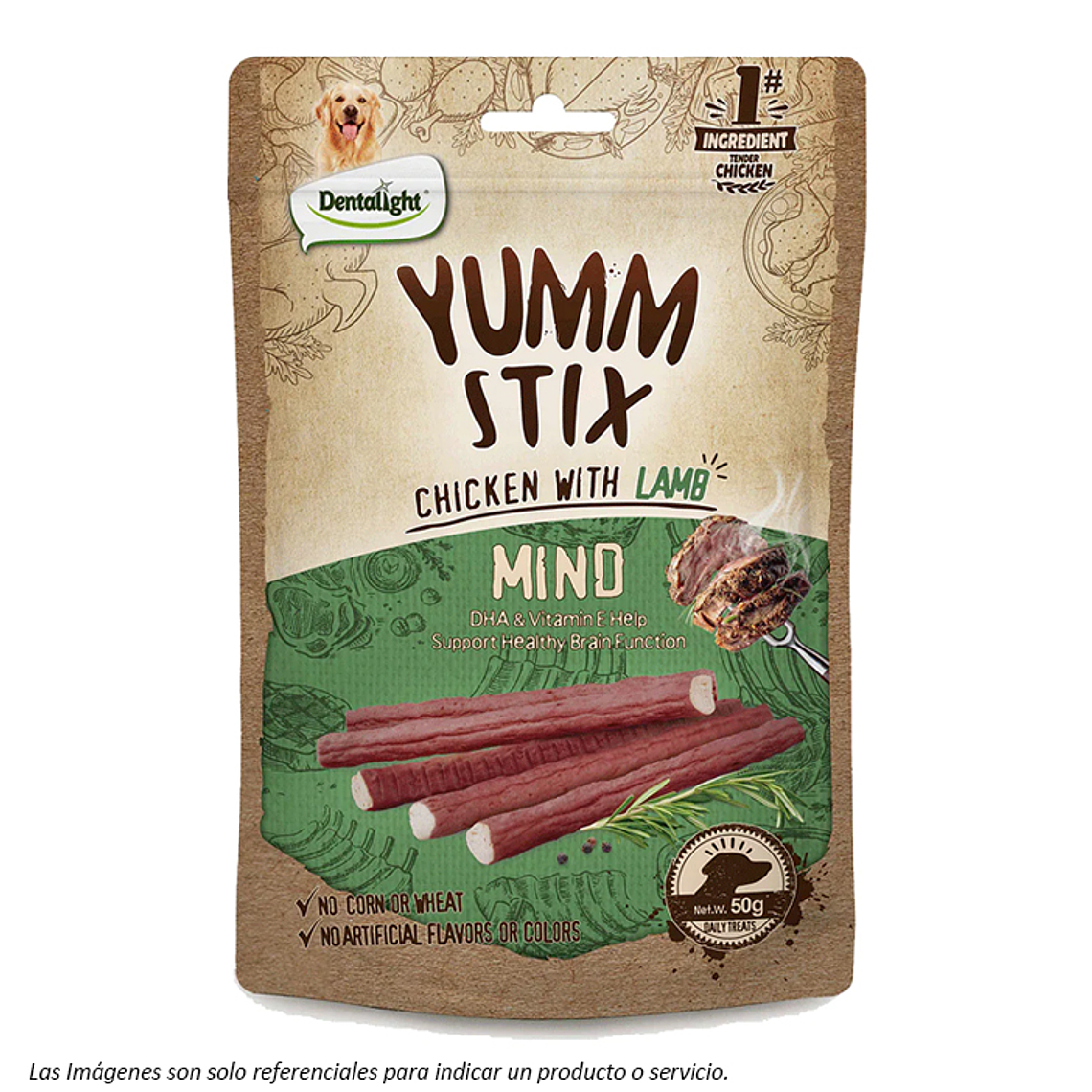 Yumm Stix Mind Pollo y Cordero 50g 1