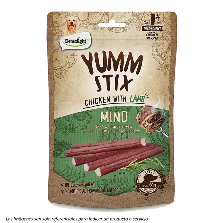 Yumm Stix Mind Pollo y Cordero 50g 1
