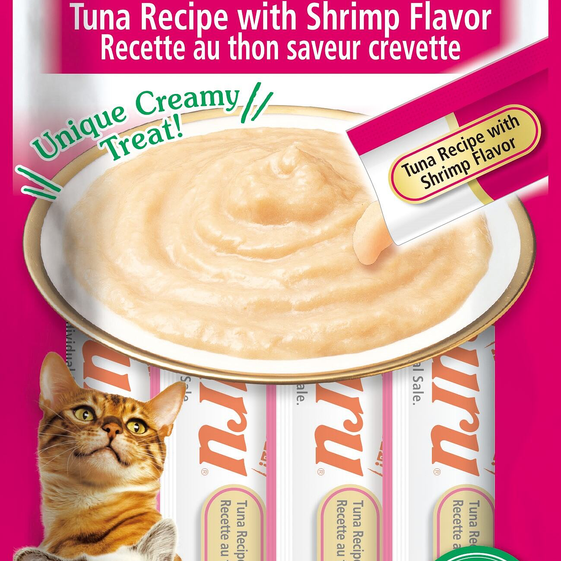 INABA CHURU CAT TUNA SHRIMP 14GR/4 TUBES 1