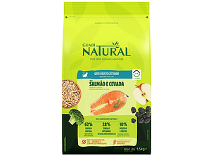 GUABI GATO ADULTO CASTRADO - SALMON Y CEBADA 1.5KG
