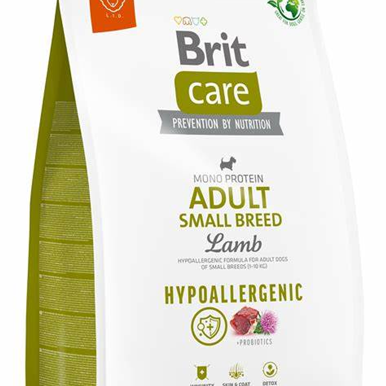 BRIT CARE DOG HYPOALLERGENIC ADULT SMALL BREED LAMB 3KG 1