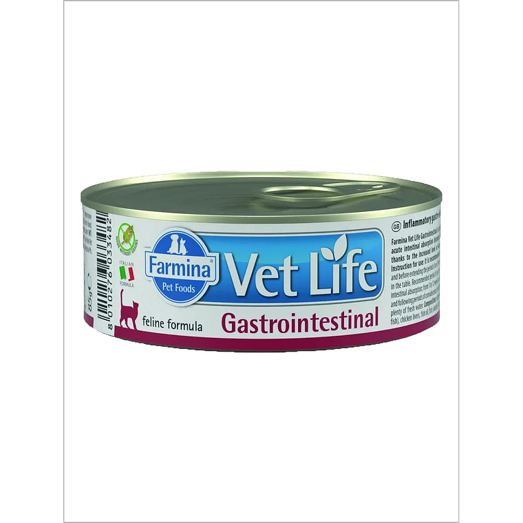 VETLIFE LATA GASTROINTESTINAL CAT 85G 1
