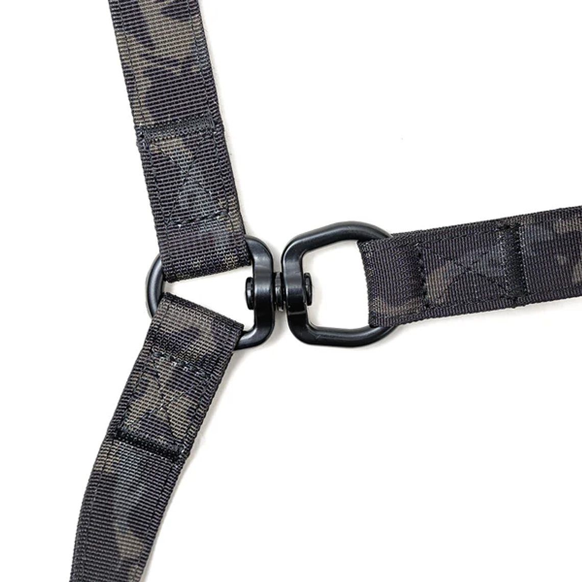 STREET DOGS - Correa Doble para Dos Perros - Black Camouflage 2