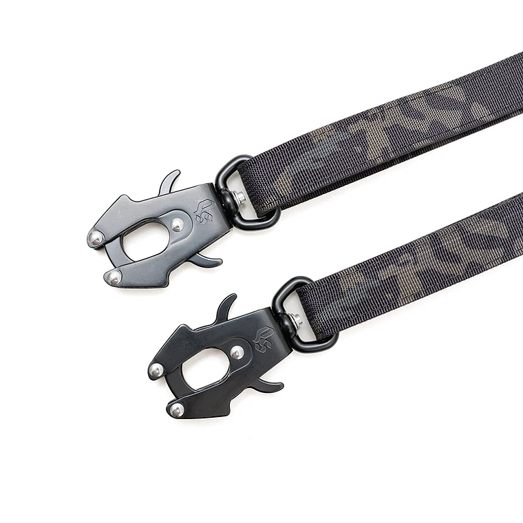 STREET DOGS - Correa Doble para Dos Perros - Black Camouflage 3