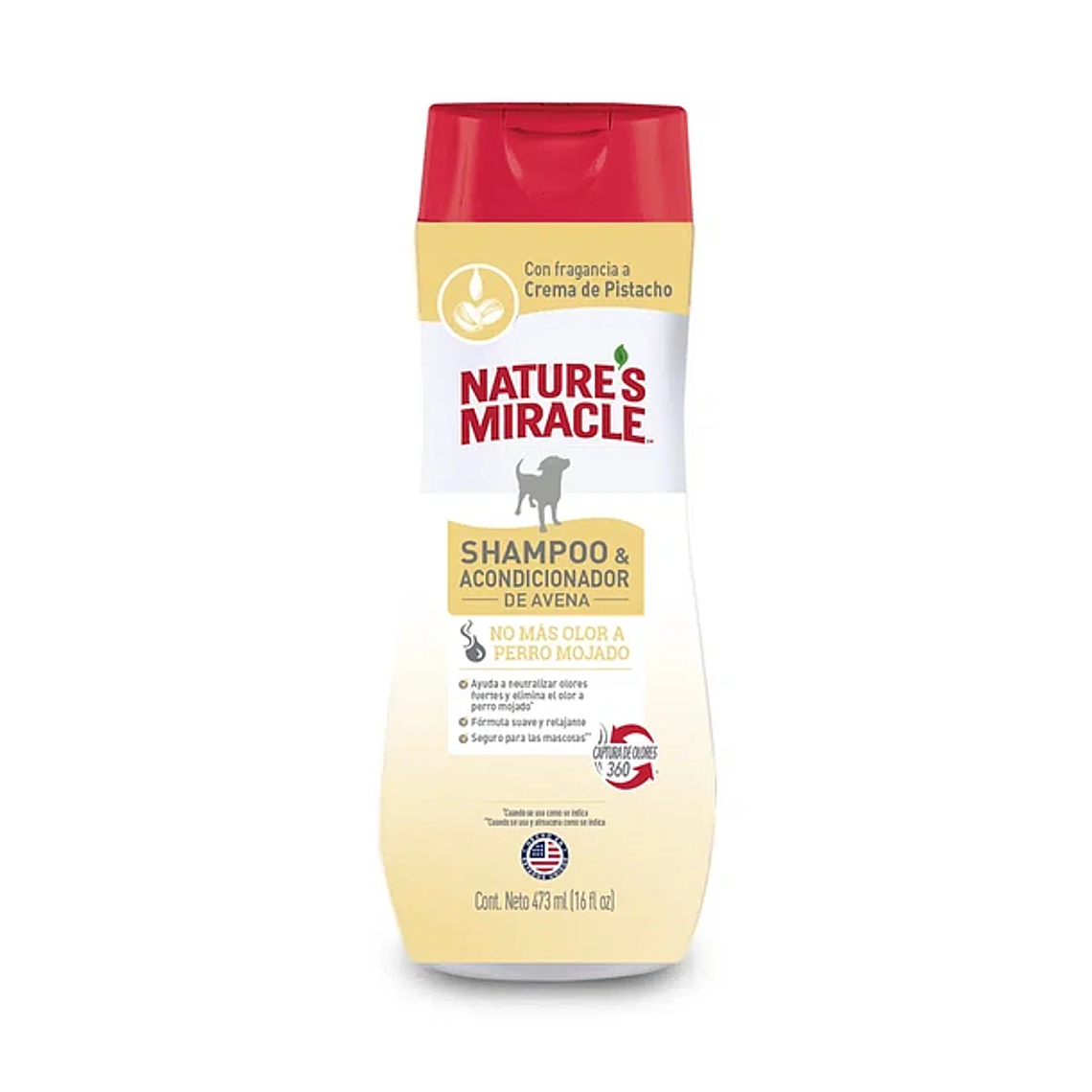 NATURAL MIRACLES - Shampoo y Acondicionador Avena Crema de Pistacho - 473ML 1