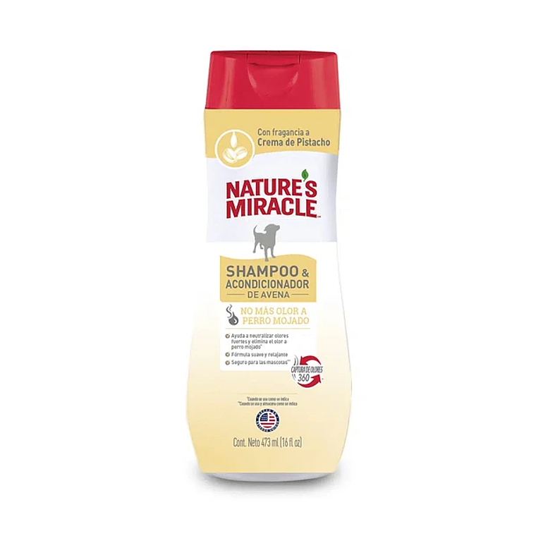 NATURAL MIRACLES - Shampoo y Acondicionador Avena Crema de Pistacho - 473ML 1
