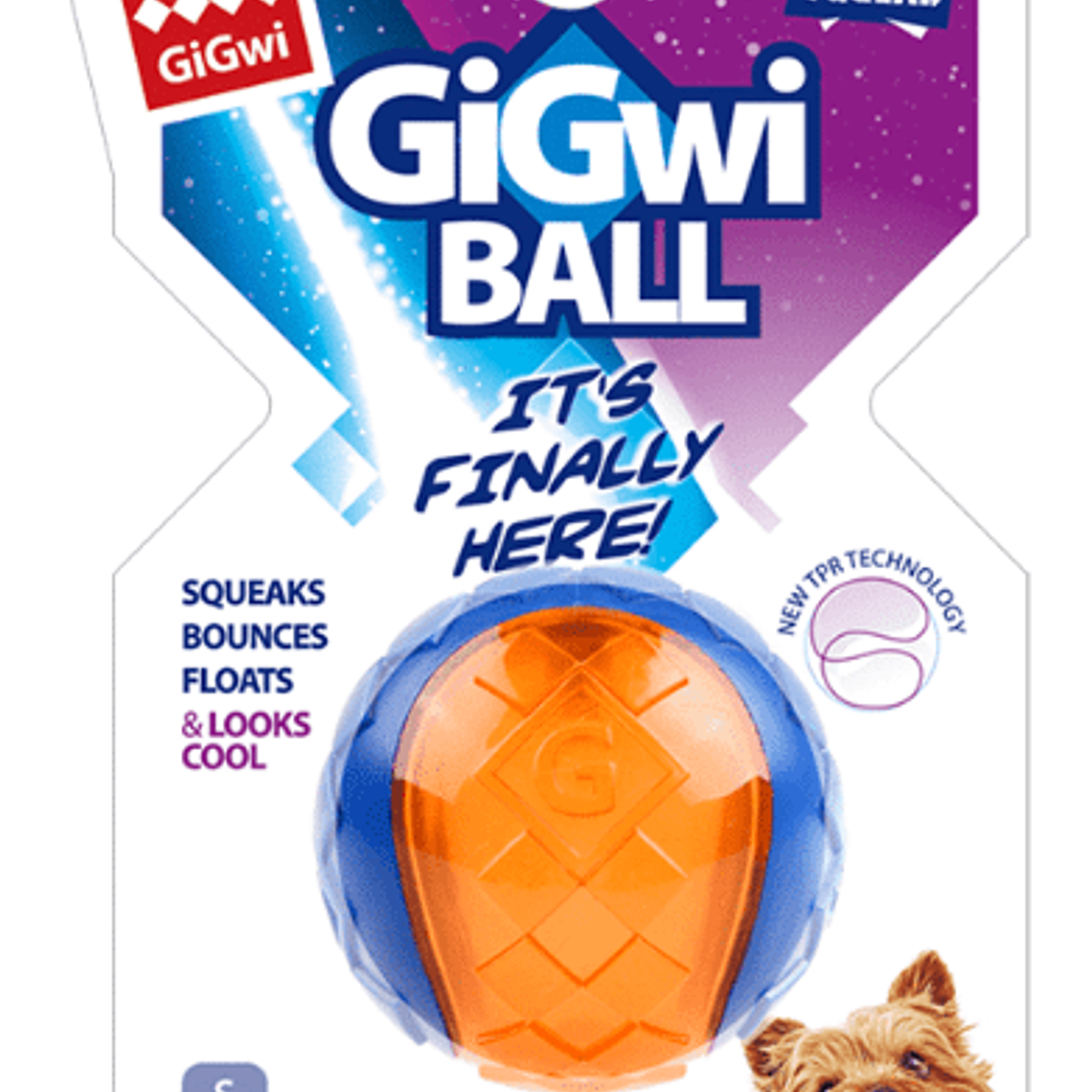 Giwi Ball Small Trans-blue/Orange 1pz. 1