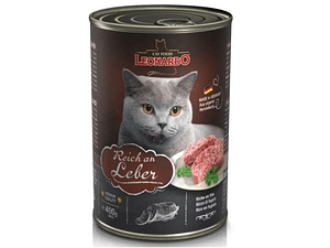 Leonardo Lata Higado 400gr - Alimento Húmedo para gatos.