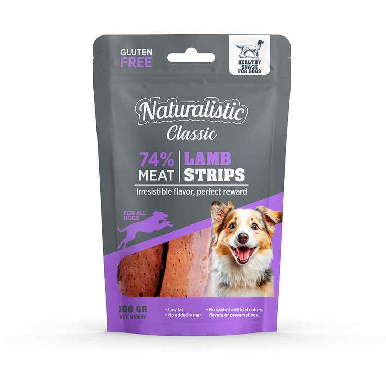 NATURALISTIC LAMB STRIPS 100GR 1