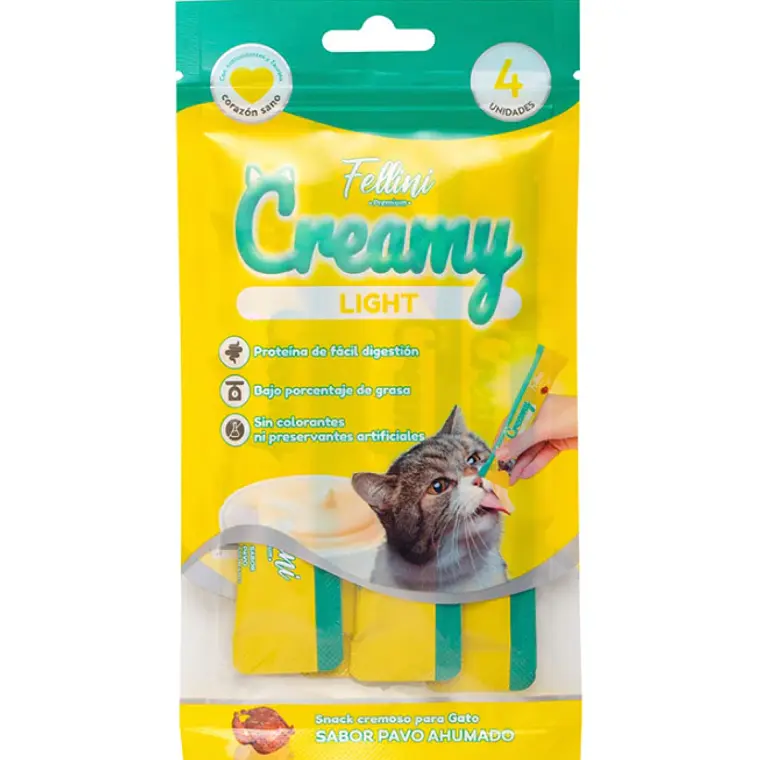SNACK FELLINI CREAMY PAVO LIGHT (60gr) 1