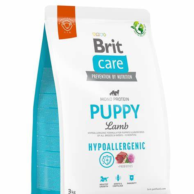 BRIT CARE DOG HYPOALLERGENIC PUPPY LAMB 3KG 4